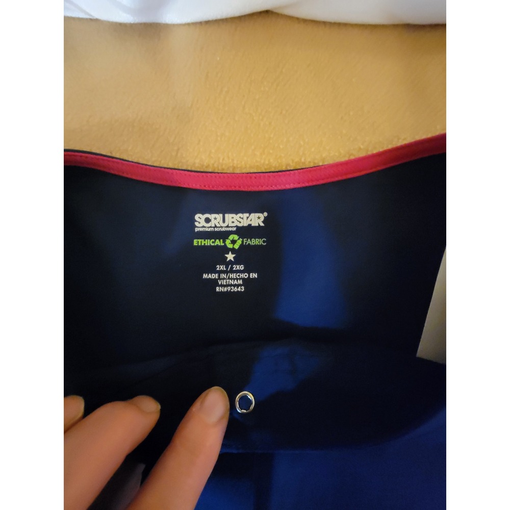 ScrubStar Active Warm-up Jacket Indgo Size 2XL - Picture 4 of 10